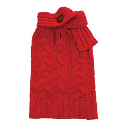 Scarf Cable Sweater