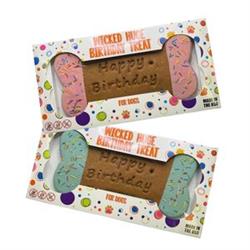 XXL Birthday Bone 82801 Hand Decorated Molasses