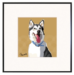 Framed Print: Alaskan Malamute