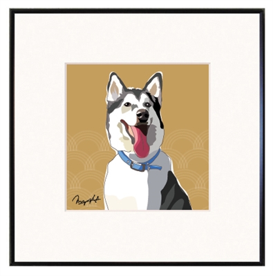 Framed Print: Alaskan Malamute