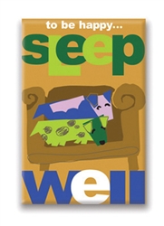 Sleep Well, 12 Way To Be Happy… Fridge Magnet