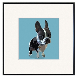 Framed Print: Boston T. Sitting