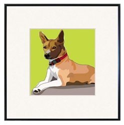Framed Print: Basenji