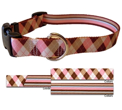 Pink-Brown Argyle / Pink-Brown Stripes Mix & Match Collection