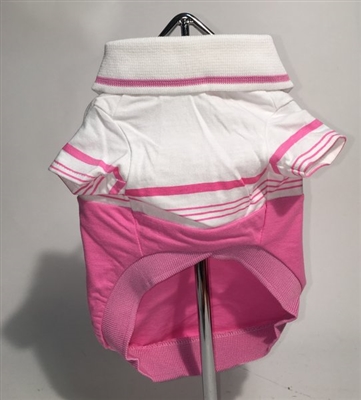 Pink Stripe Polo Shirt