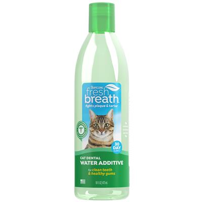 TropiClean Fresh Breath Dental Water Additive for Cats, 16oz