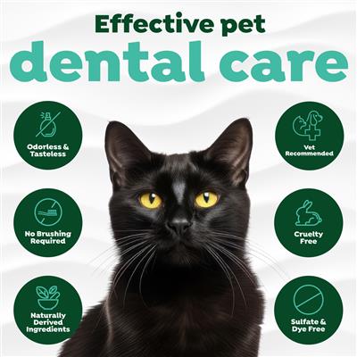 TropiClean Fresh Breath Dental Water Additive for Cats, 16oz
