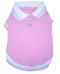 Soft Pink Heart Polo