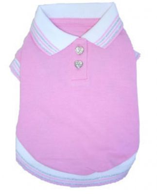 Soft Pink Heart Polo