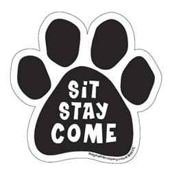 Sit Stay Come Paw Magnets