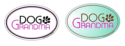 Dog Grandma Oval