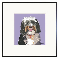Framed Print: Tibetan Terrier