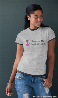 I Rescued My Best Friend - Pink Dog - 2-Pack of T-Shirts