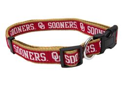 Oklahoma Sooners Dog Collar - Ribbon