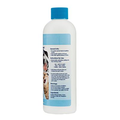 EZ Dog Plaque Off Fresh Breath Drinking Water Additive for Dogs and Cats, 8oz