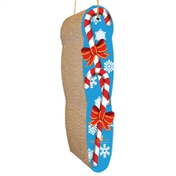 Scratch 'n Shapes Candy Cane, Hanging Scratcher