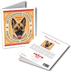 German Shepherd - Determined German GREETING CARDS - 3 Cards