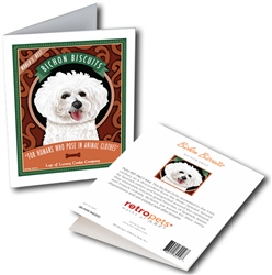 Bichon Frise - Bichon Biscuits GREETING CARD - 3 Cards