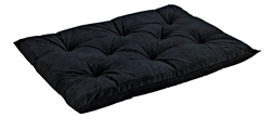 Tufted Cushion Ebony Microvelvet