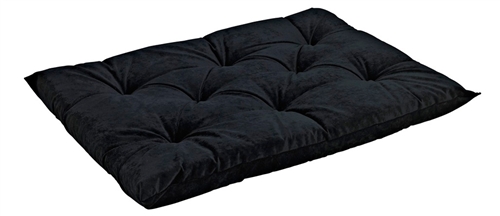 Tufted Cushion Ebony Microvelvet