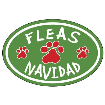 Fleas Navidad Oval Magnet
