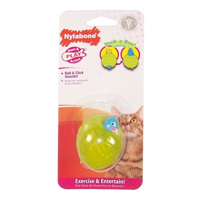 Nylabone Play Tiger Shark Ball Cat Toy - ACTIVE