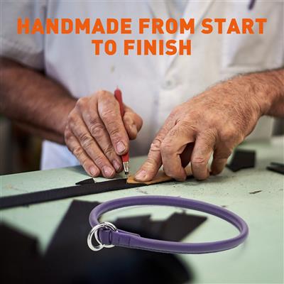 Dogline Soft Leather Round Slip (Choke) Collar