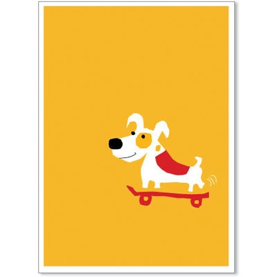 Skate Board - Rocket Launch Greeting Cards