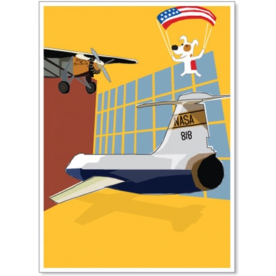 DC, Space Museum - Rocket Launch Greeting Cards