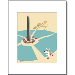 DC, Washington Monument - Matted Print