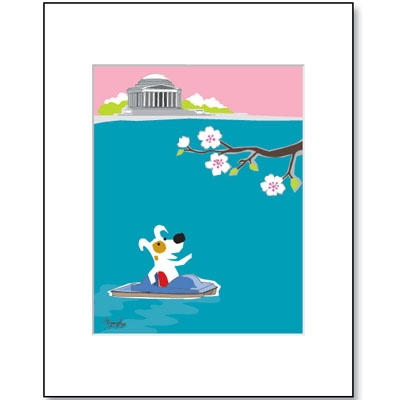 DC, Jefferson Memorial - Matted Print