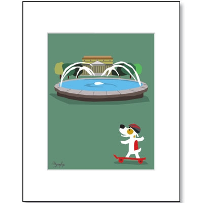 DC, Space Museum - Matted Print