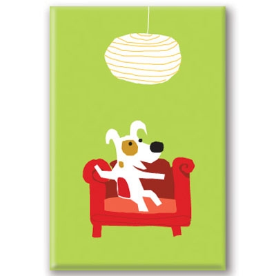 Rocket Couch - Fridge Magnet