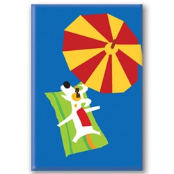 Under Parasol - Fridge Magnet