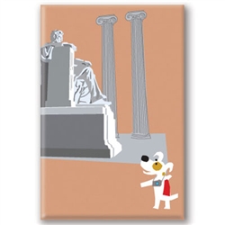 DC, Lincoln Memorial - Fridge Magnet