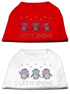 Let It Snow Penguins Rhinestone Shirts