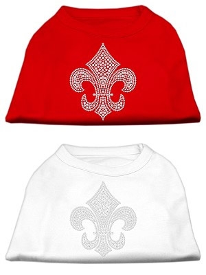 Silver Fleur de lis Rhinestone Shirts