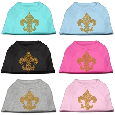 Gold Fleur de lis Rhinestone Shirts
