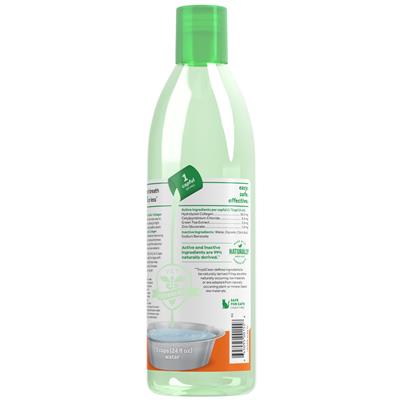 TropiClean Fresh Breath Dental Water Additive Skin & Coat with Collagen for Dogs, 16oz