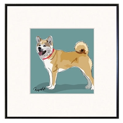 Framed Print: Akita