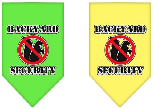 Backyard Security Screen Print Bandana