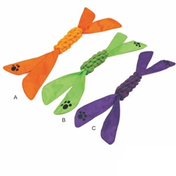 Extreme Twist' Squeak And Jute Rope Pet Dog Toy