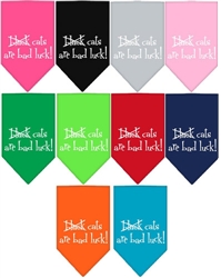 Black Cats are Bad Luck Screen Print Bandana