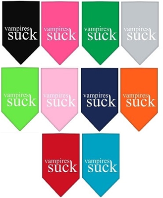Vampires Suck Screen Print Bandana