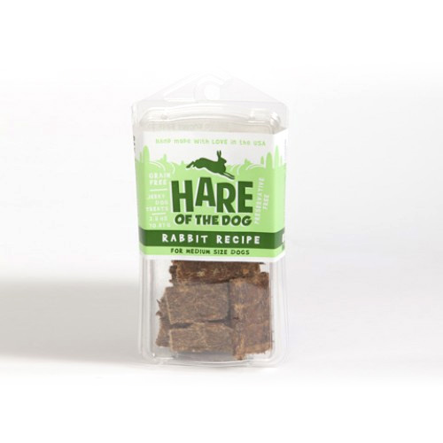 100 Rabbit Dog Jerky Treats from Hare of the Dog