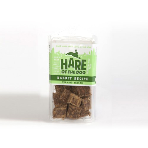 100 Rabbit Dog Jerky Treats from Hare of the Dog