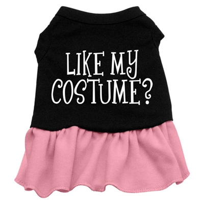 Like my costume? Screen Print Two-Tone Dress