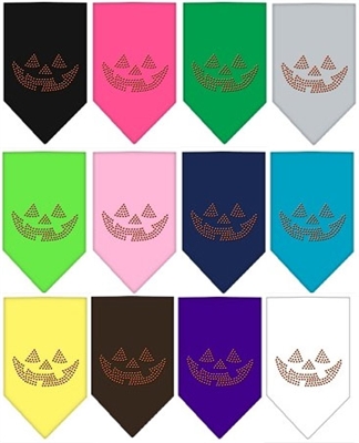 Jack O Lantern Rhinestone Bandana