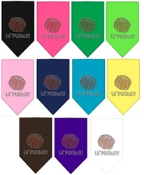 Lil Punkin Halloween Fall Rhinestone Bandana