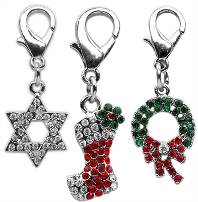 Holiday Lobster Claw Charms / Zipper Pulls